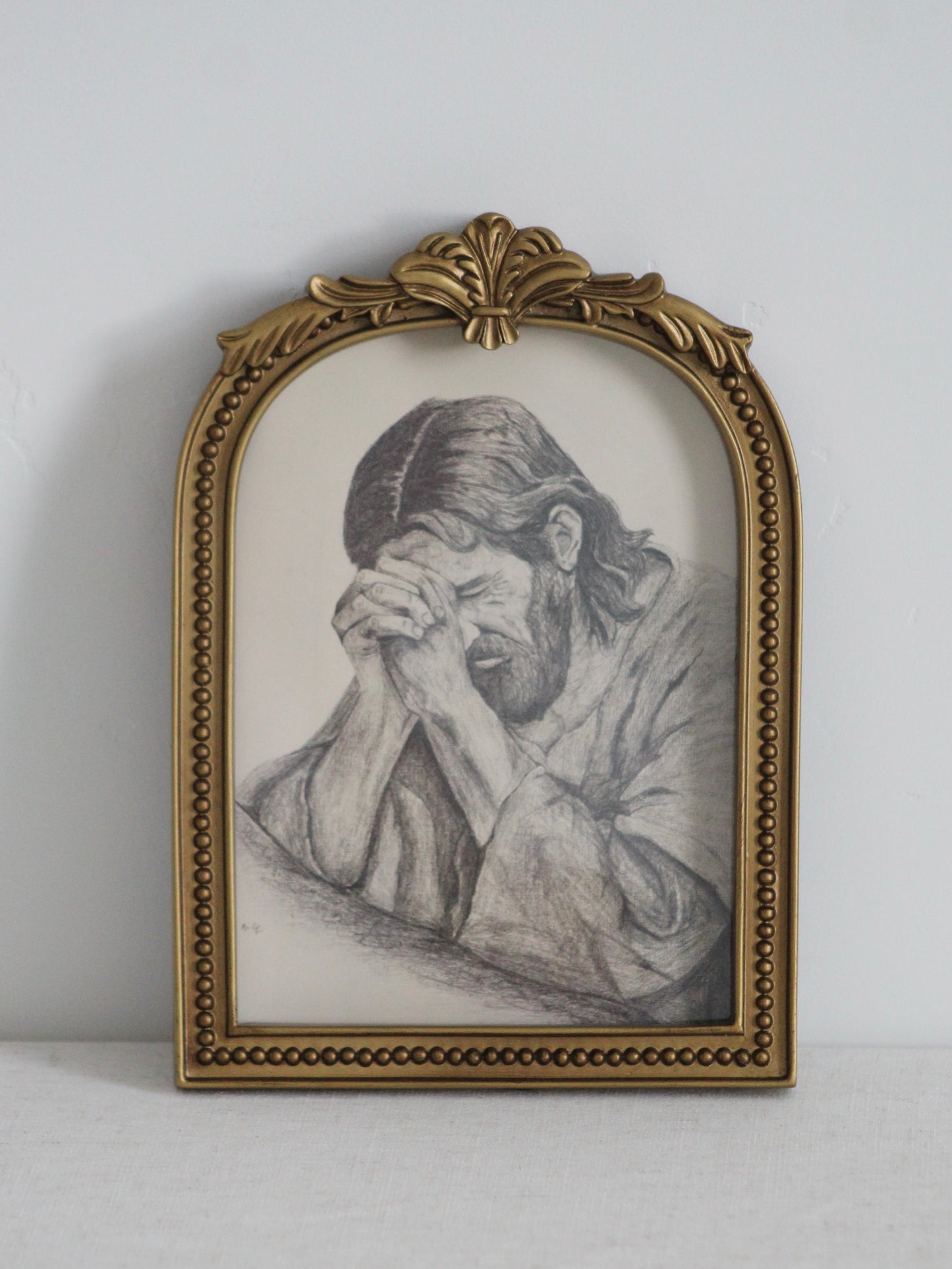 “not my will, but thine, be done” Pre-framed Print