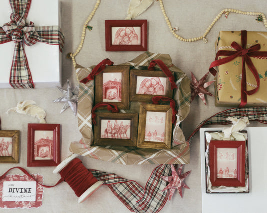 Ornaments; set of four