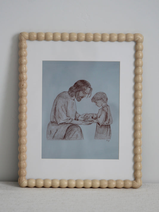 Like a Little Child Pre-framed Print