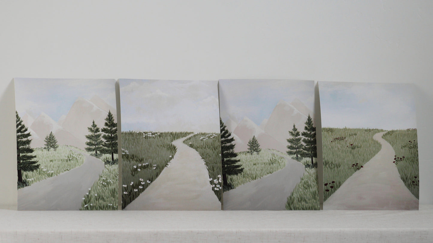 Walk With Him, Customizable Collage Art