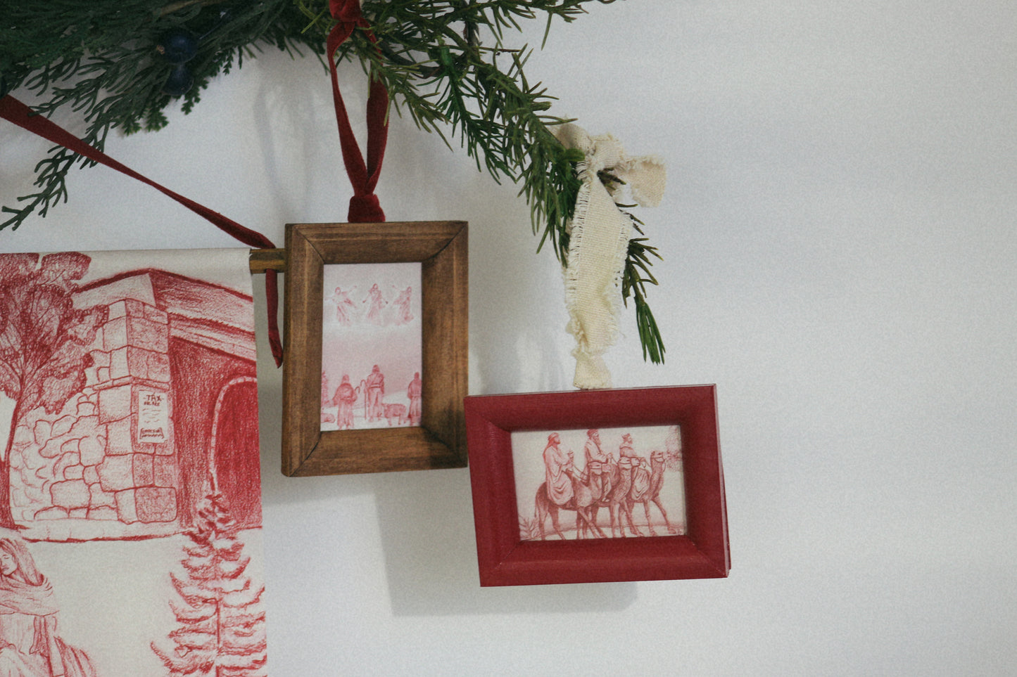 Ornaments; set of four