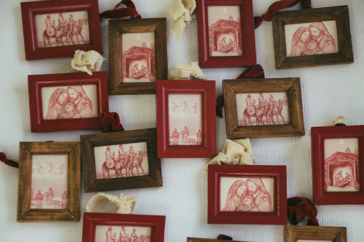 Ornaments; set of four