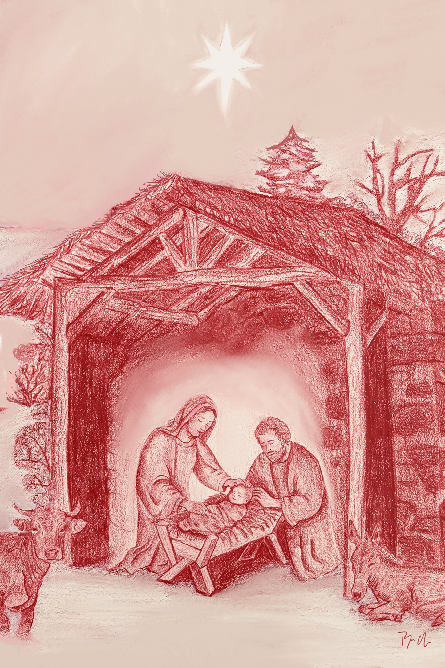 Ornaments; set of four