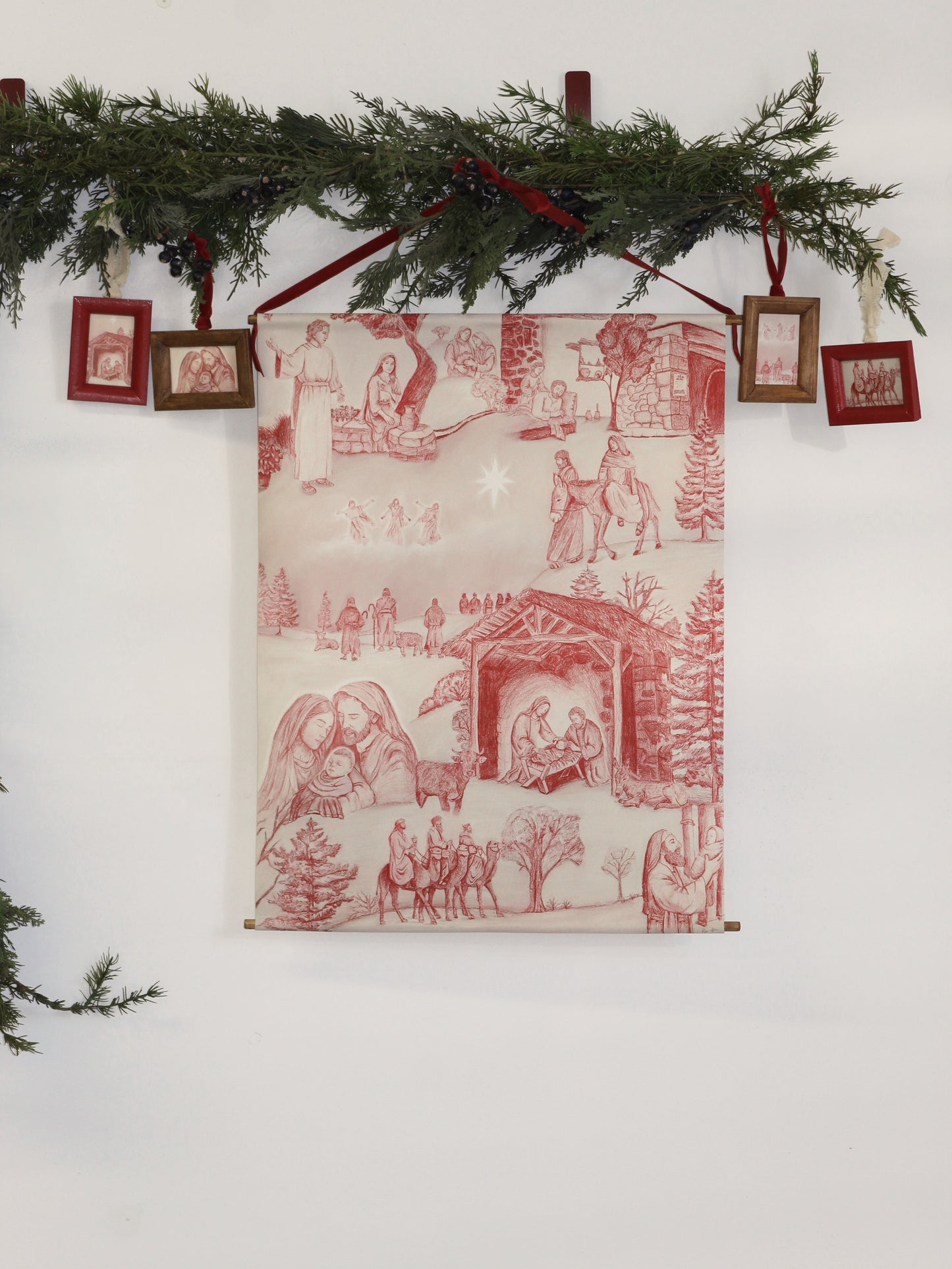 Ornaments; set of four